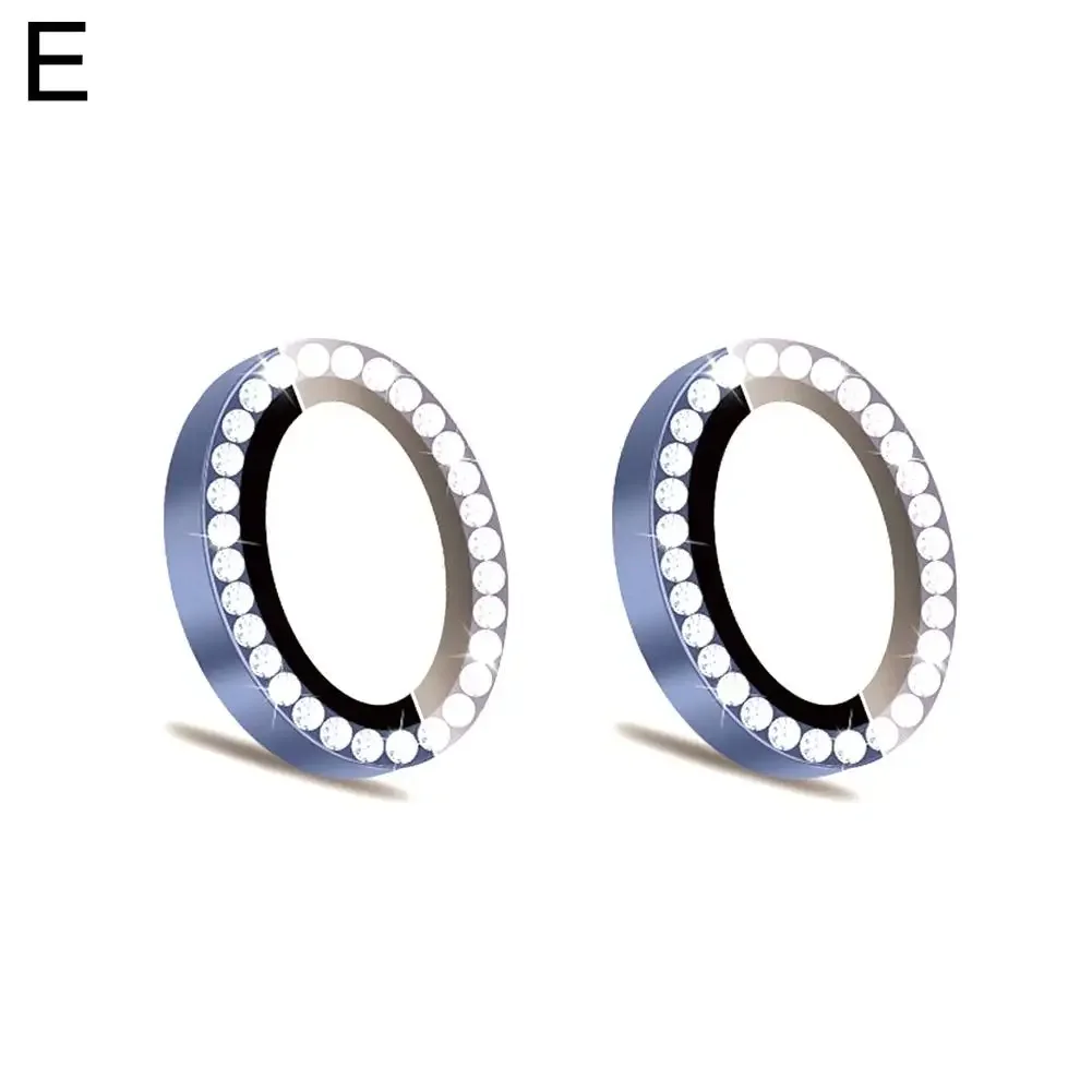 For Iphone16/16plus Luxury Diamond Camera Protector Lens Glass Film Metal Tempered Lens R1e4
