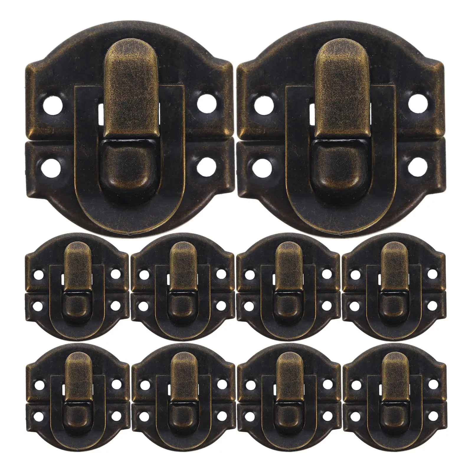 

20 Pcs Jewelry Box Locks Hasps Vintage Hardware Furniture Latches Retro Suitcase Clasp Buckles Durable Boxes
