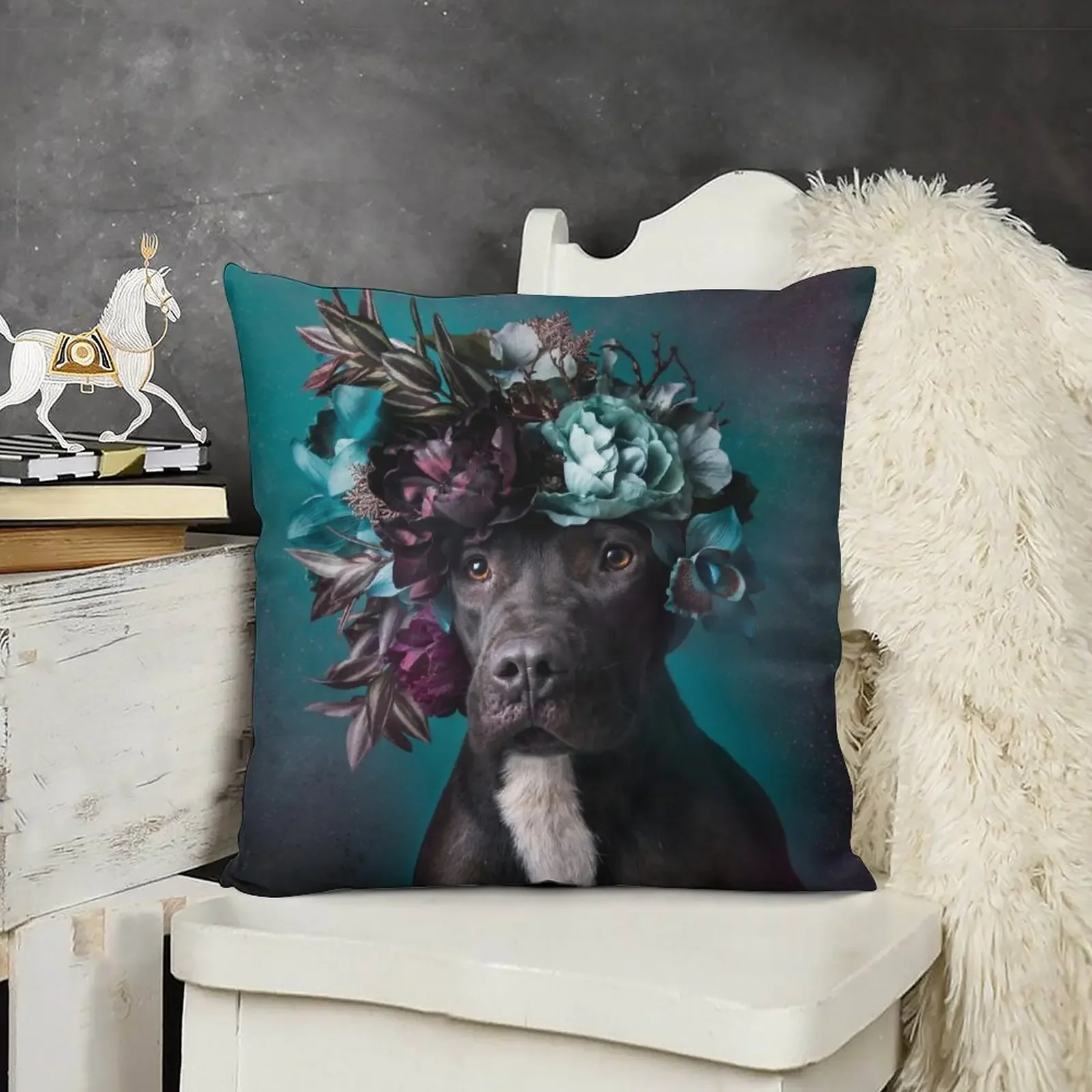

Flower Power, Aden Throw Pillow Decorative pillowcase Pillow Cover pillow