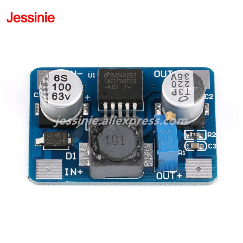 LM2576HV 5V-60V Input Adjustable Step Down Buck Power Supply Module LM2576 DC-DC 1.25V-26V Output