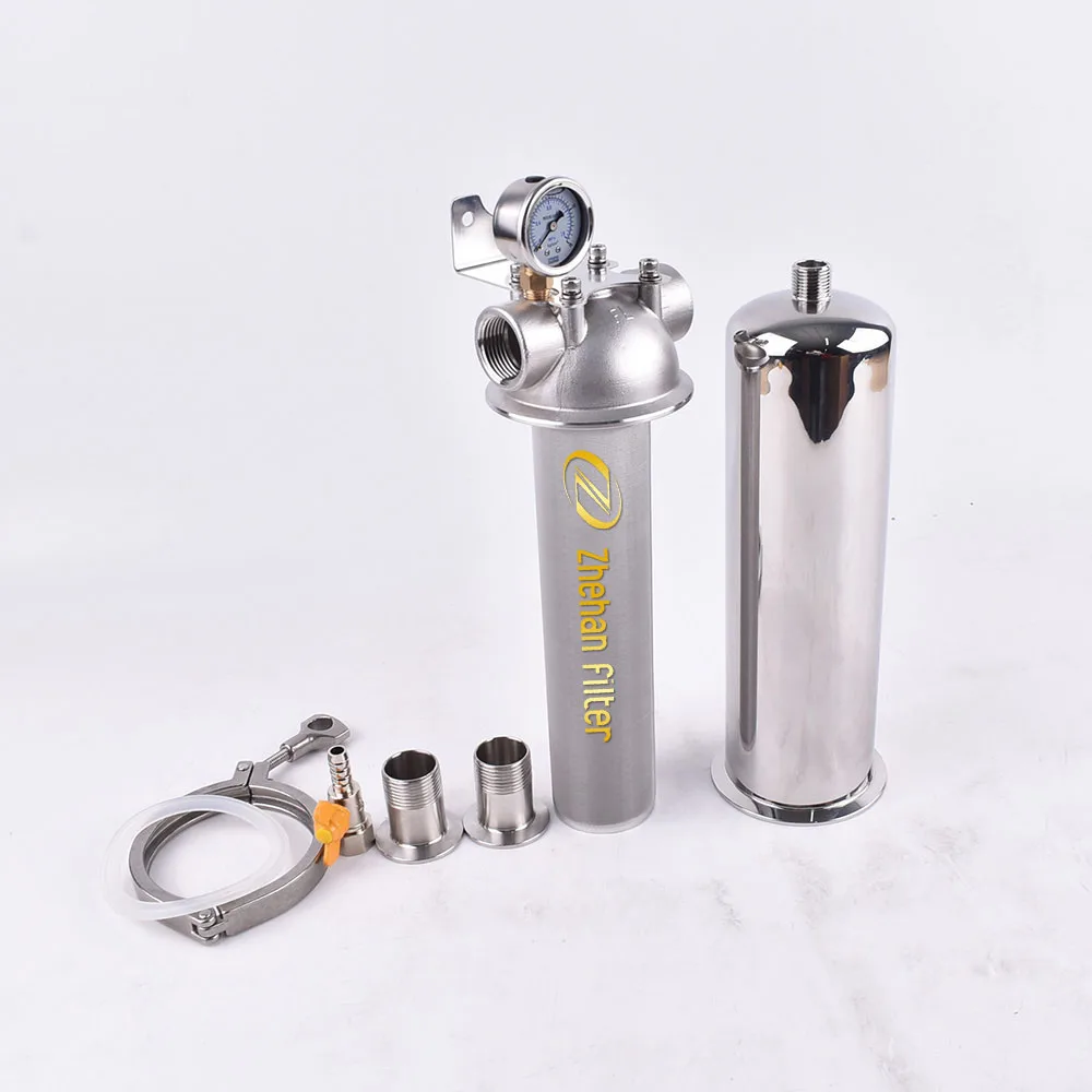 100 Mesh Sanitary Stainless Steel Vitamin Beverage Coffee Salt Water Filter Housing