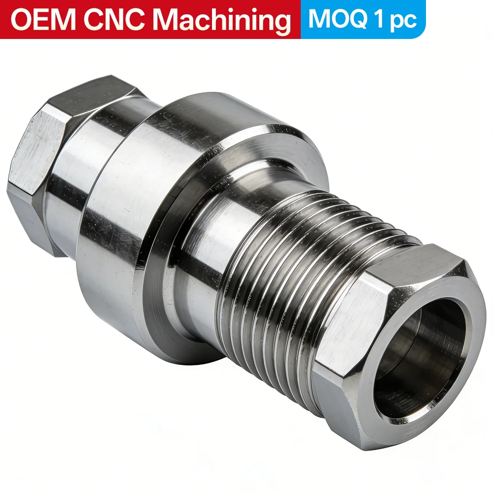 

Изготовленные на заказ прецизионные детали для обработки нержавеющей стали с ЧПУ, полировка поверхности, анодирование, токарное сверление, завод нарезки резьбы