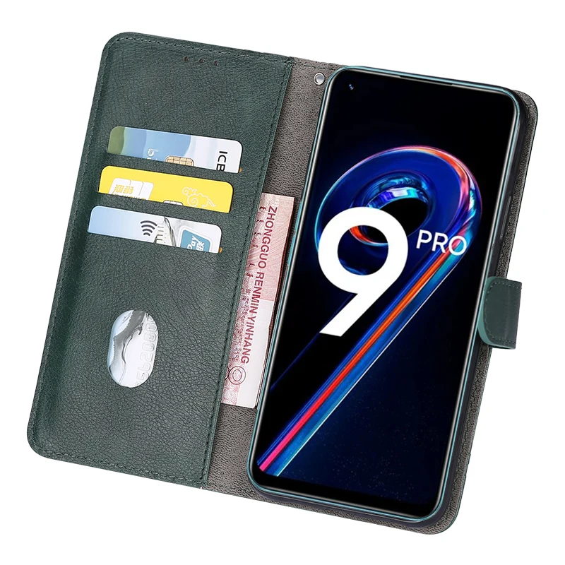 Wallet Cover For Realme 9 Pro Case Leather Flip Magnetic Card Stand Phone Protective Book For Realme9 Pro Case RMX3472 RMX3471