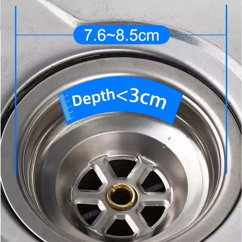 Universal Kitchen Sink Pop-up Drain Filter Anti-Clogging Strainer Basket with Odor Prevention