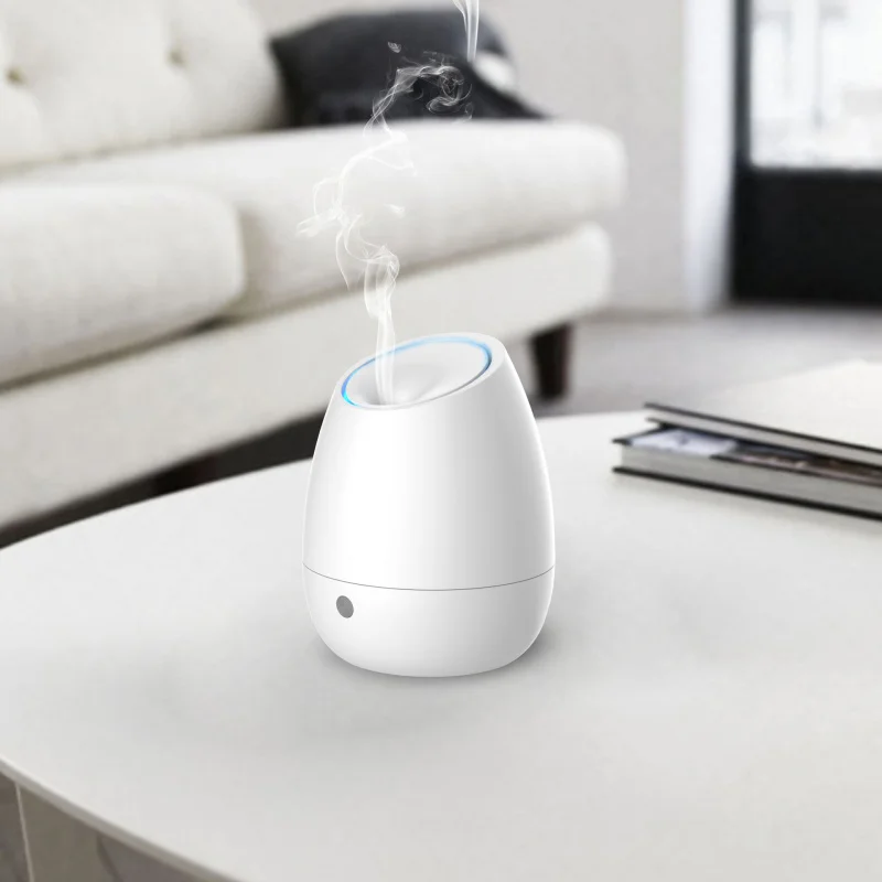 New-Border Indoor Home Aroma diffuser Desktop Bedroom Bedside Ambience Light Ultrasonic Essential Oil Nebulizing