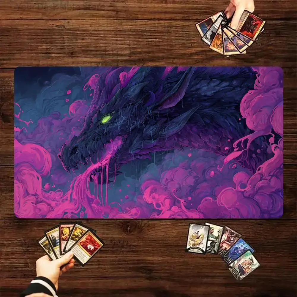 Dark-style demon dragon design MTG Playmat Magic Card Battle Mat 35X60CM gathering gaming mats tapete magic mtg card pad