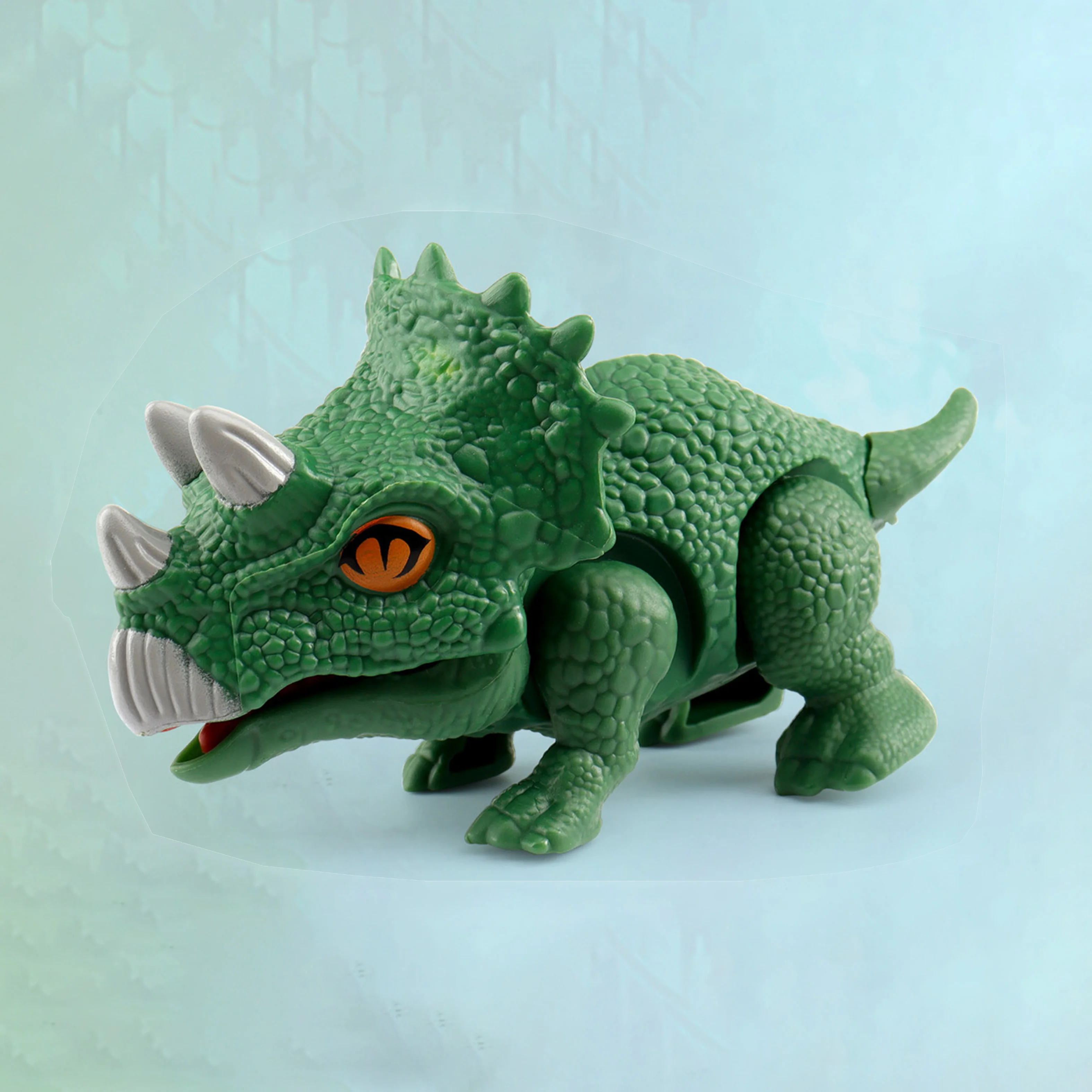Chain-operated dinosaur toy, triceratops and Tyrannosaurus rex model decorations, suitable for children's birthday gifts