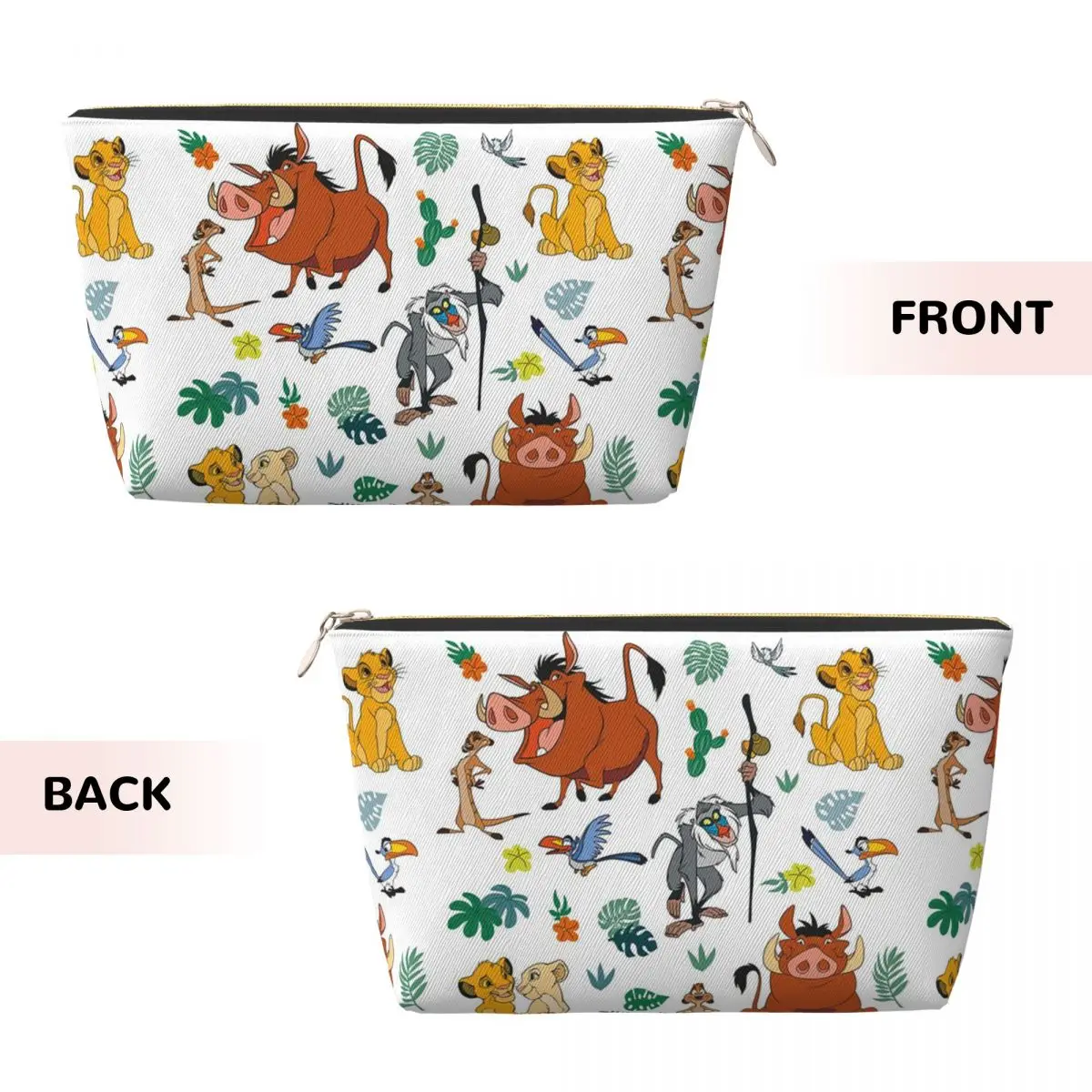 Custom The Lion King Toiletry Bag Women Cosmetic Makeup Organizer Lady Beauty Storage Dopp Kit Box