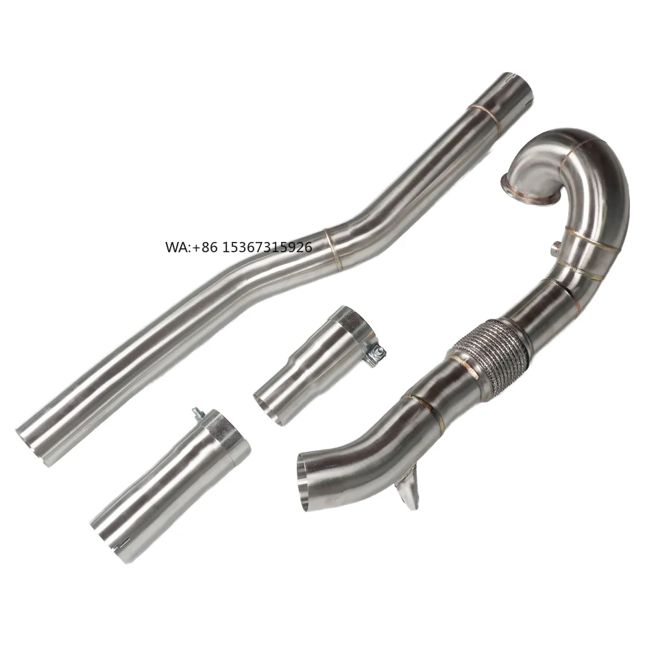 

High Performance Exhaust Downpipe 304 Stainless Steel New Compatible Golf MK7 R Exhaust Straight Header