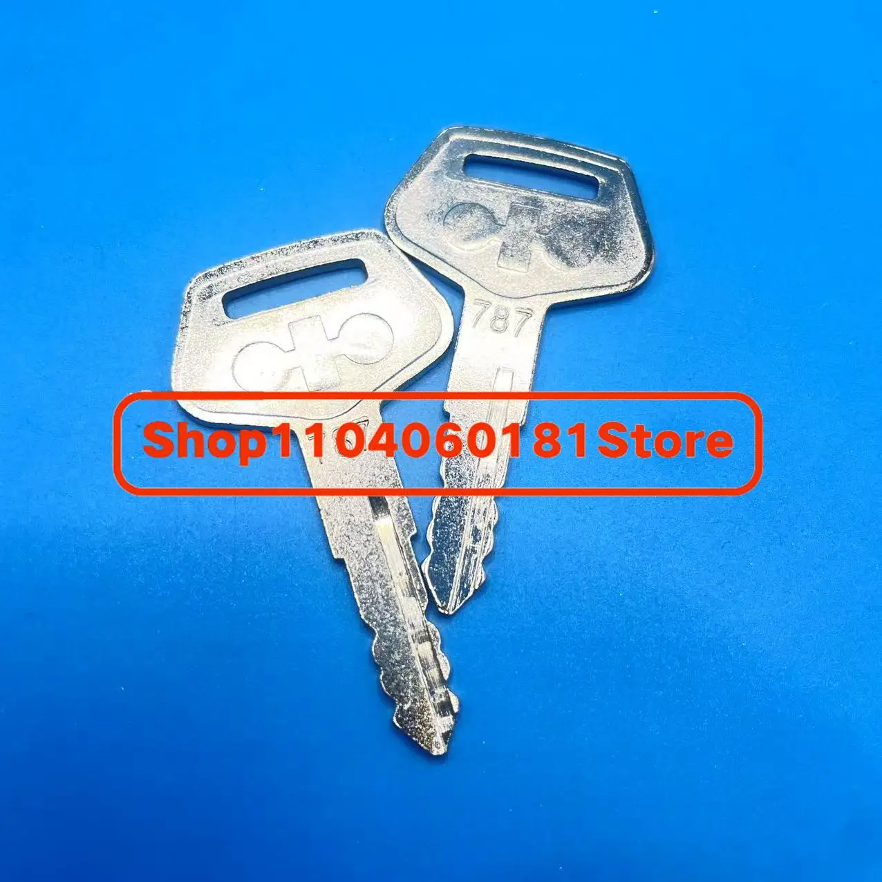 

2pcs Fits Komatsu Digger Forklift Kalmar Dressta Sakai Forklifts For Komatsu Digger Key Excavator 787 Key
