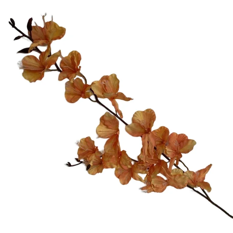 

Home Decoration Wall Flowers Bulk Flowers Artificial 2 Branch Long Beard Orchid