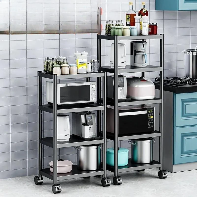 Kitchen Gap Shelving Unit Floor-Standing Multi-Tier Household Storage Mesa Para Aparatos De Belleza Commercial Furniture