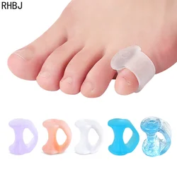 RHBJ New 2pcs=1pair Separator Finger Feet Care Protector Silicone Toe Orthopedic Bunion Corrector Hallux Valgus for Pedicure