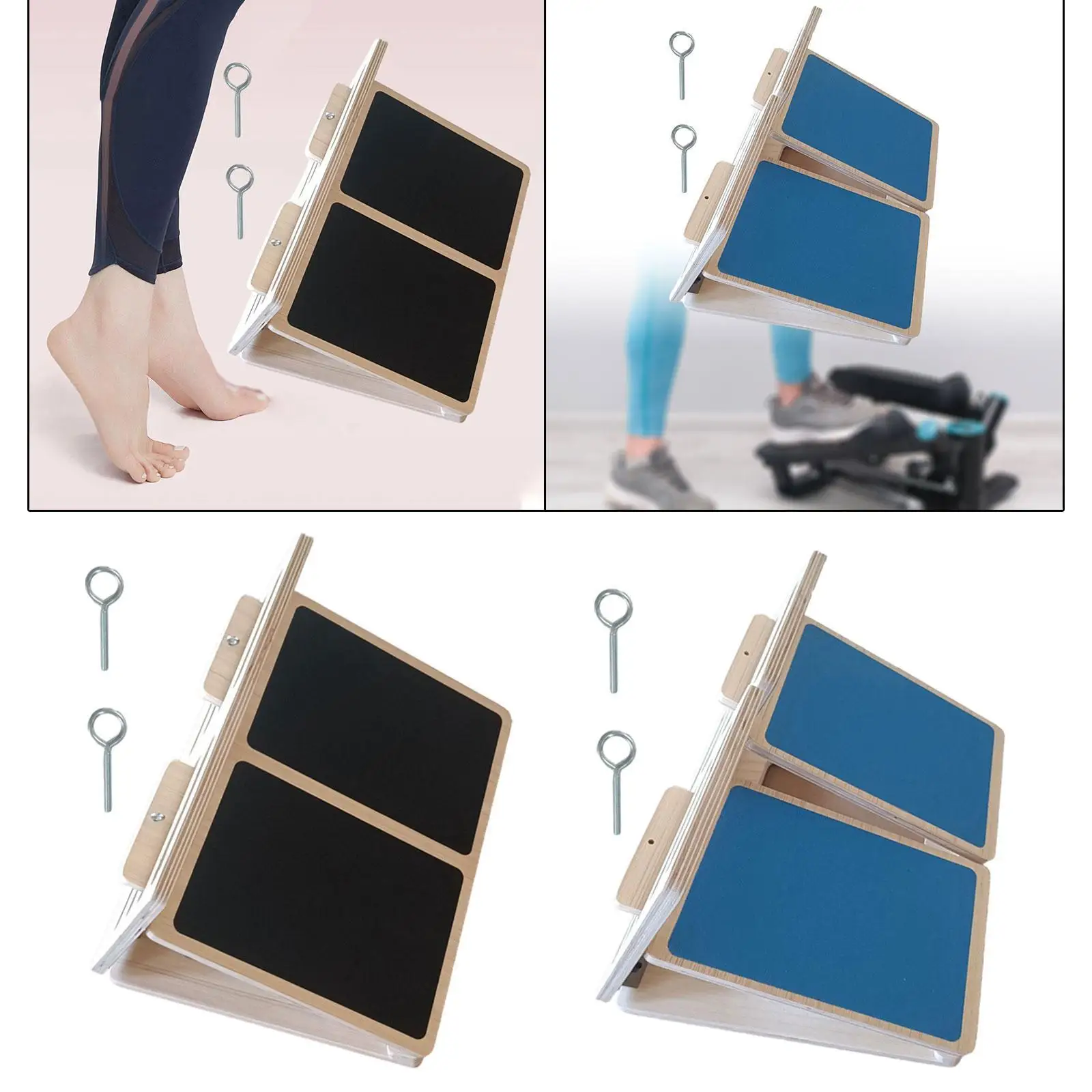 

Slant Board for Calf Stretching Calf Stretch Folding Wooden Anti Slip Surface Squat Wedge Foot Stretcher for Fitness Exercise