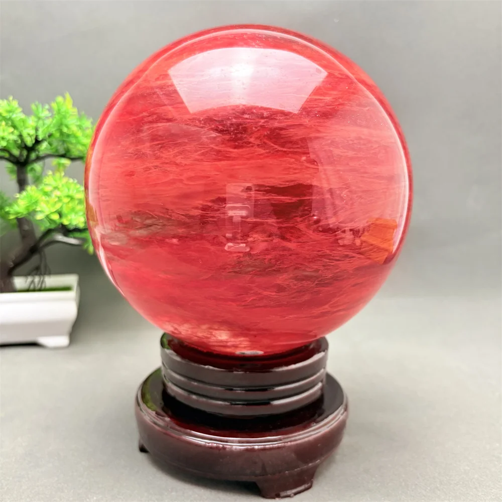 Natural Quartz Ball Hand-Polished Healing Crystal Top Quality Smelting Stone for Aura Meditation Divination Home Decor & Festive