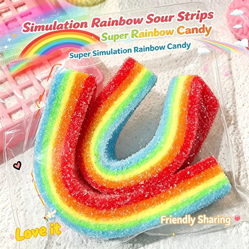 Squishy Rainbow Strip Stress B - Candy Sour Strip review and price