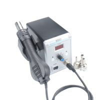 700W 220V 858D Powerful Hot Air Rework Station with a Hot Air Gun, 3 Hot Air Nozzles, 8 Gears SMD Soldering Station