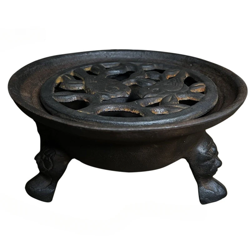 Retro Outdoor Fire Pits Household Iron Stove Courtyard Garden Heating Brazier Tea Warmer Charcoal Brazier Small Barbecue Stove