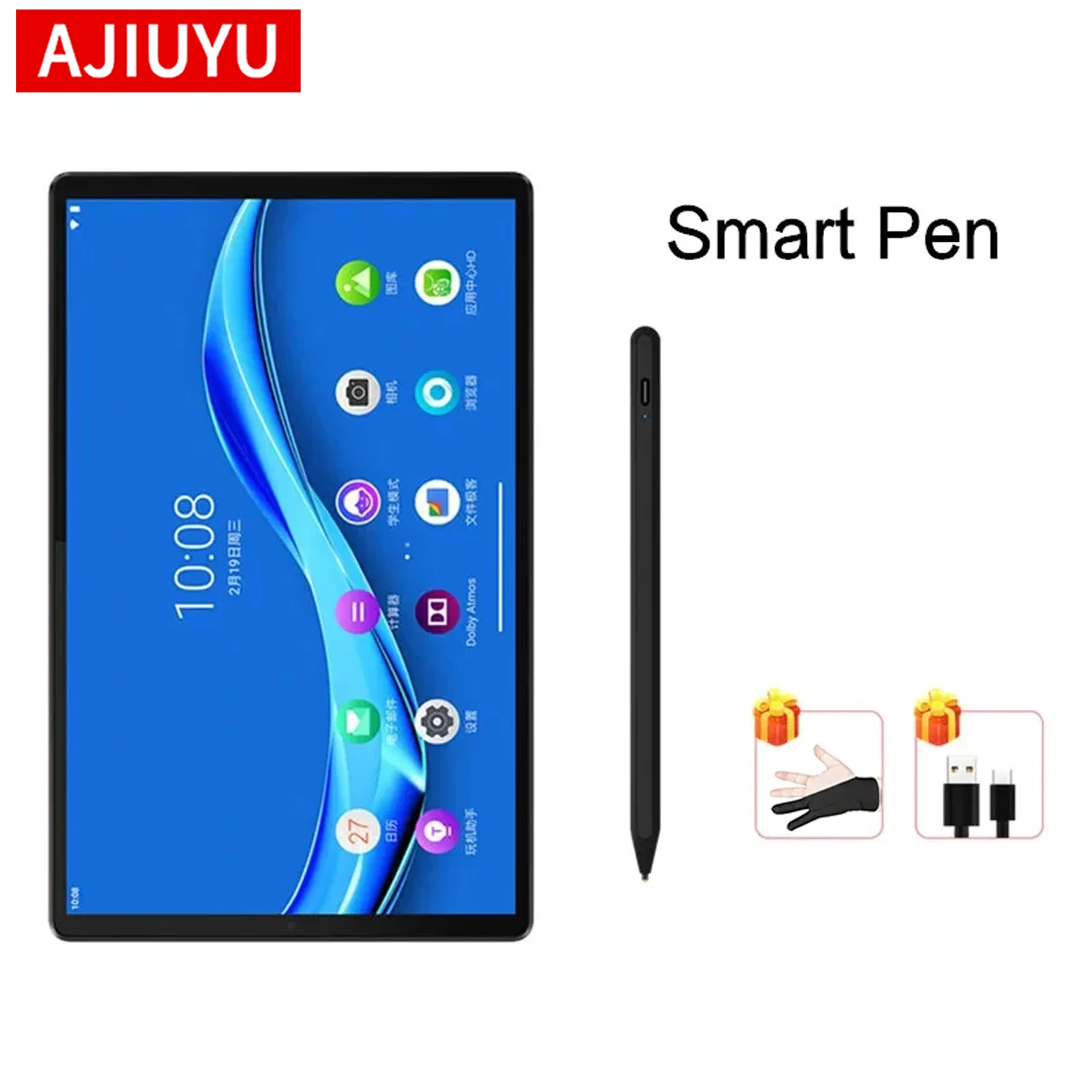 AJIUYU Stylus Pen for Lenovo Tab M8 HD 8.0 8505f 8705f M8 4th M9 Y700 Tab M10 HD Plus 10.1 10.6 Tablet Painting Touch Pen Pencil