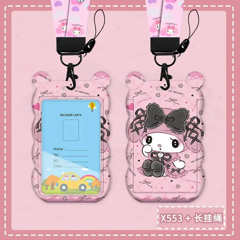 Kawaii Sanrio Lanyard Voor Toetsen Schattige Melodie Telefoonbandjes Id Card Pass Gym Usb Badge Houder Sleutelhanger Lanyards Nekbanden