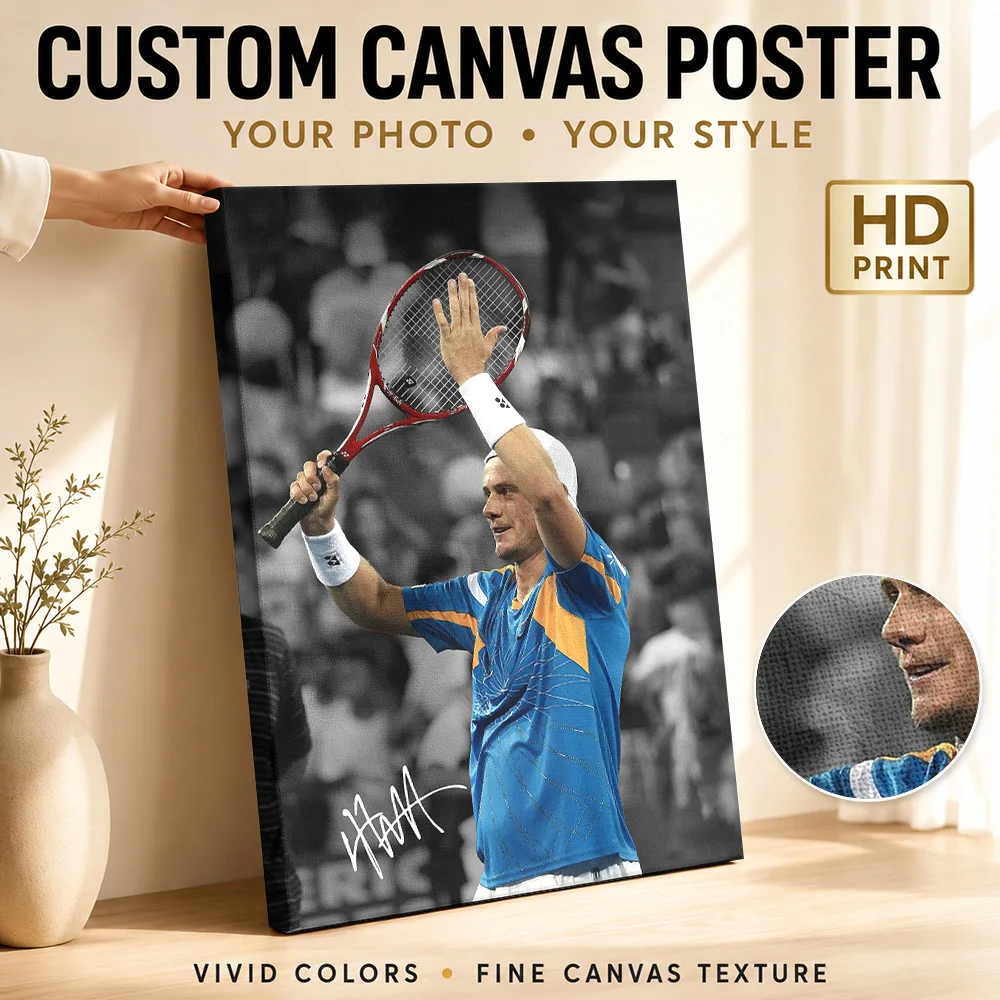 Lleyton Hewitt Canvas Poster Personalized Photo Modern Aesthetic Wall Paintings Decoration for Bedroom Ready to Hang Home Gift
