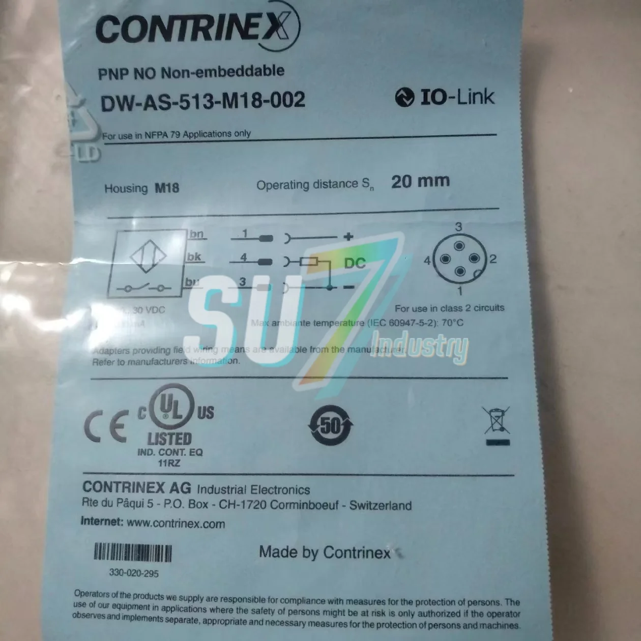 DW-AS-513-M18-002 เซ็นเซอร์อุปนัย ใหม่ในโกดัง