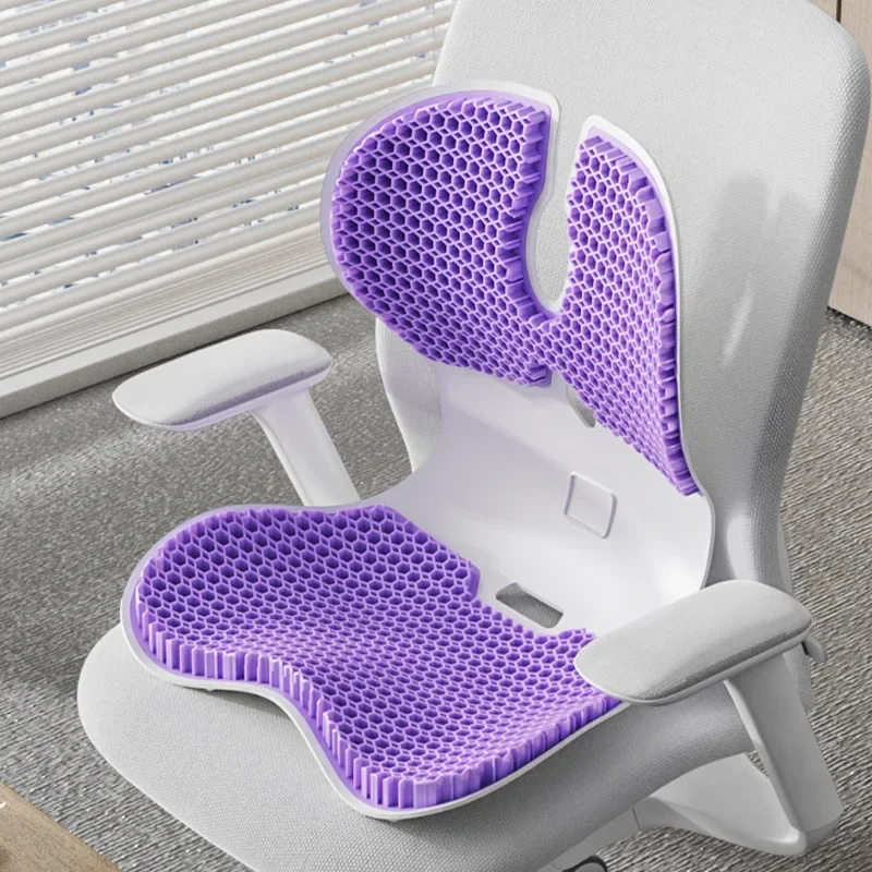 Ergonomic Petal Lumbar Support Cushion Waist Cushion Sedentary Portable Lumbar Support Posture Corrector Chair For Home Office