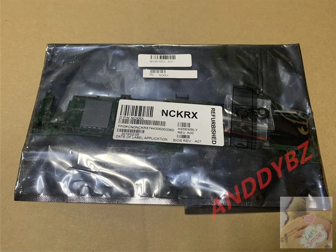 

Used Original For DELL Venue 11 Pro 5130 Motherboard System Board NCKRX 0NCKRX cn-0NCKRX With win10/win8 System Works Perfectly