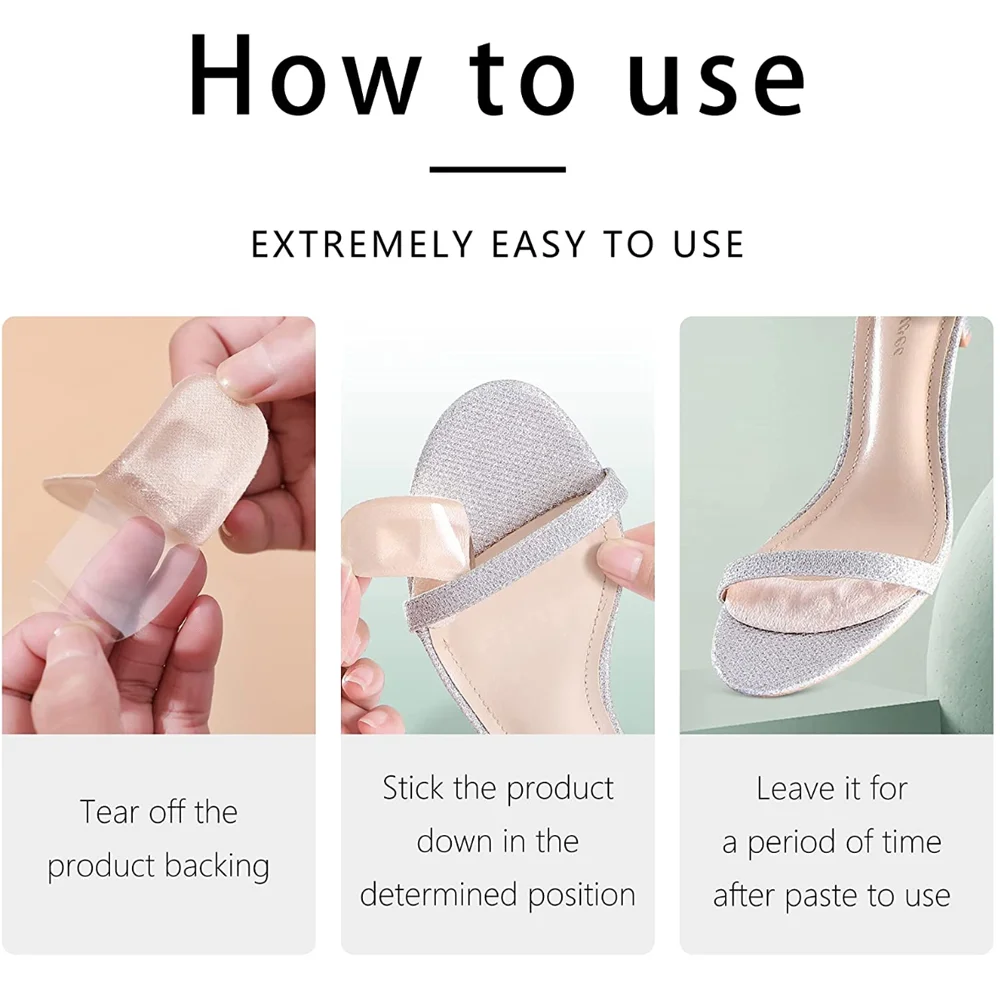 Soft Silicone Pads for Women's Shoes Anti-Slip Forefoot Insert Pad Heel Liner Gel Insoles for Heels Sandals Non-slip Foot
