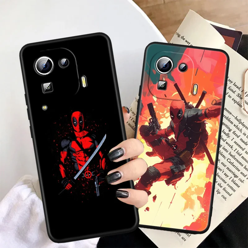 Death Attendant Marvel Cool For Xiaomi Mi 14 13T 13 12T 12 11T 11i 11 10T 10 Pro Lite Ultra 5G Black Soft Phone Case