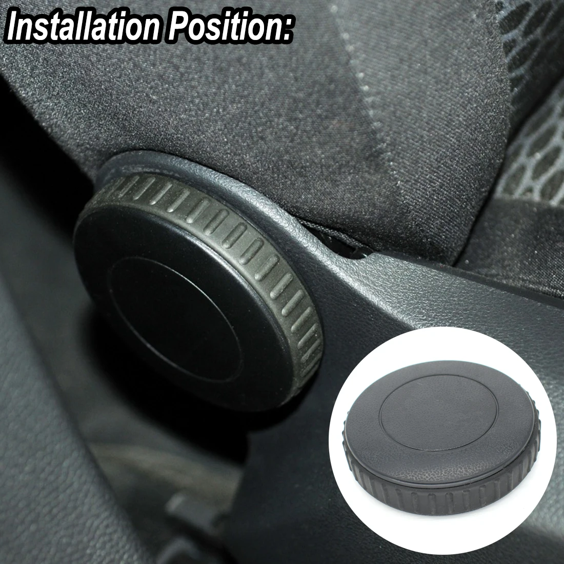 1J0881671H For VW Beetle Bora Caddy EOS Golf Jetta Passat Polo Touran Seat Black Adjustment Adjust Knob Handle Front Recliner