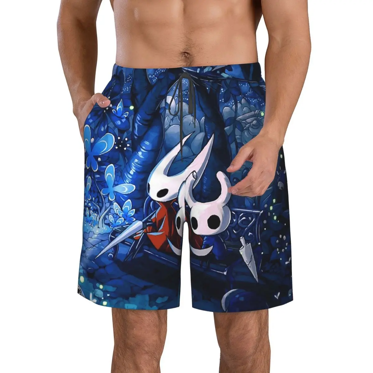 Hollow Knight Trunks Beach Board Shorts Casual Quick Dry Swim Summer Men Pants