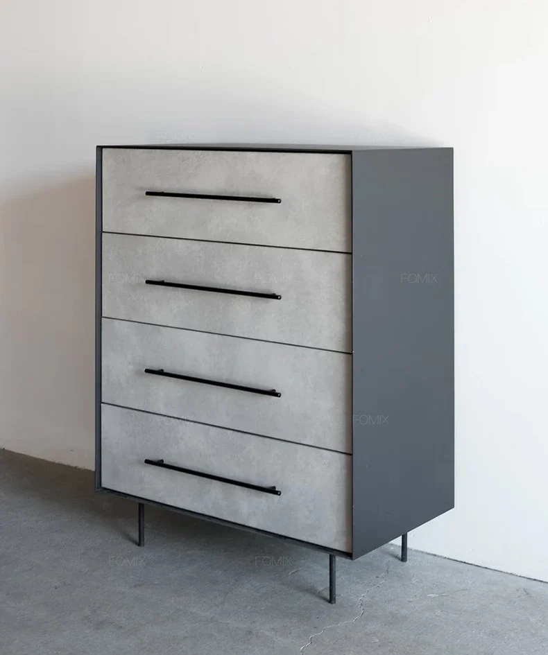 

Italian Minimalist Four-Bucket Cabinet Modern Simple and Light Luxury Chest of Drawer Bedroom Silent Style Locker