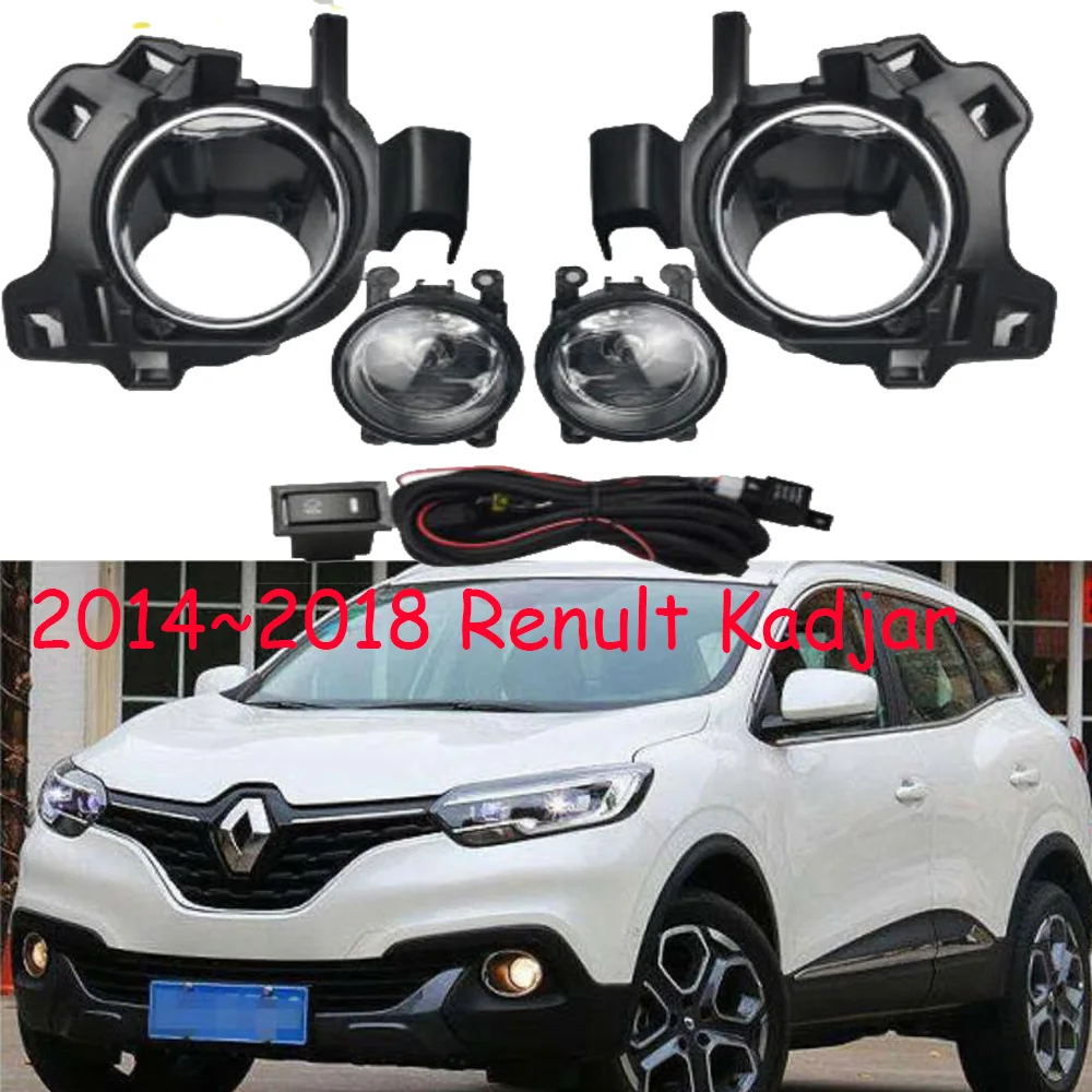 Car Bumper Headlight For 2014~2018year Kadjar Fog Light Car Accessories Kadjar Headlamp