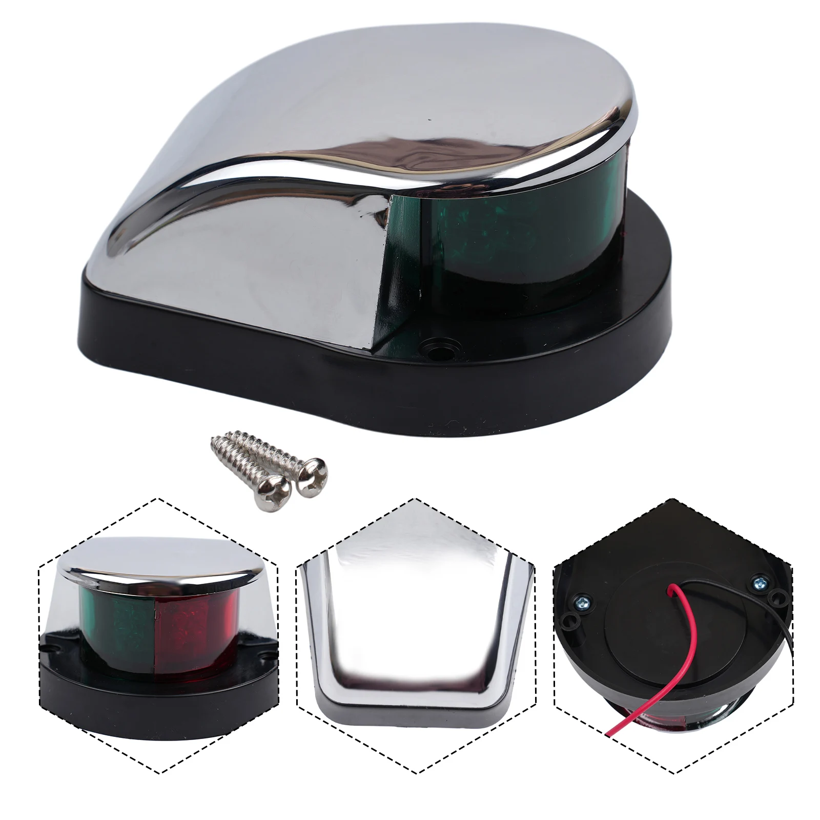 12V Boat Lights Boat Running Lamps During Sailing Heavy Rain Or Strong Wind IP67 Waterproof Large Illumination Angle