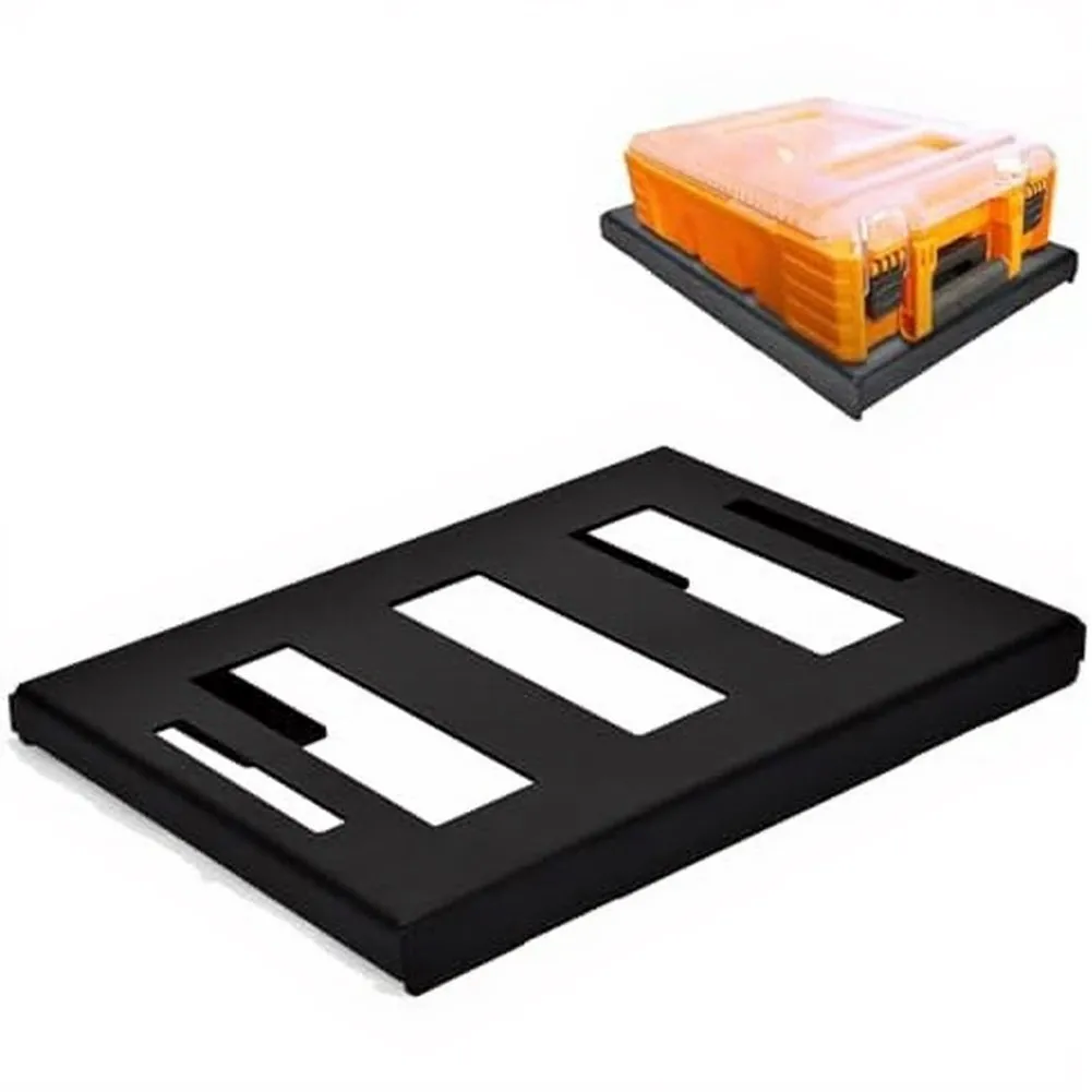 For MODbox Half-Width Tool Box Mount Plate Metal Base for Secure Locking with Modular Components on Truck Bed Wall or Floor