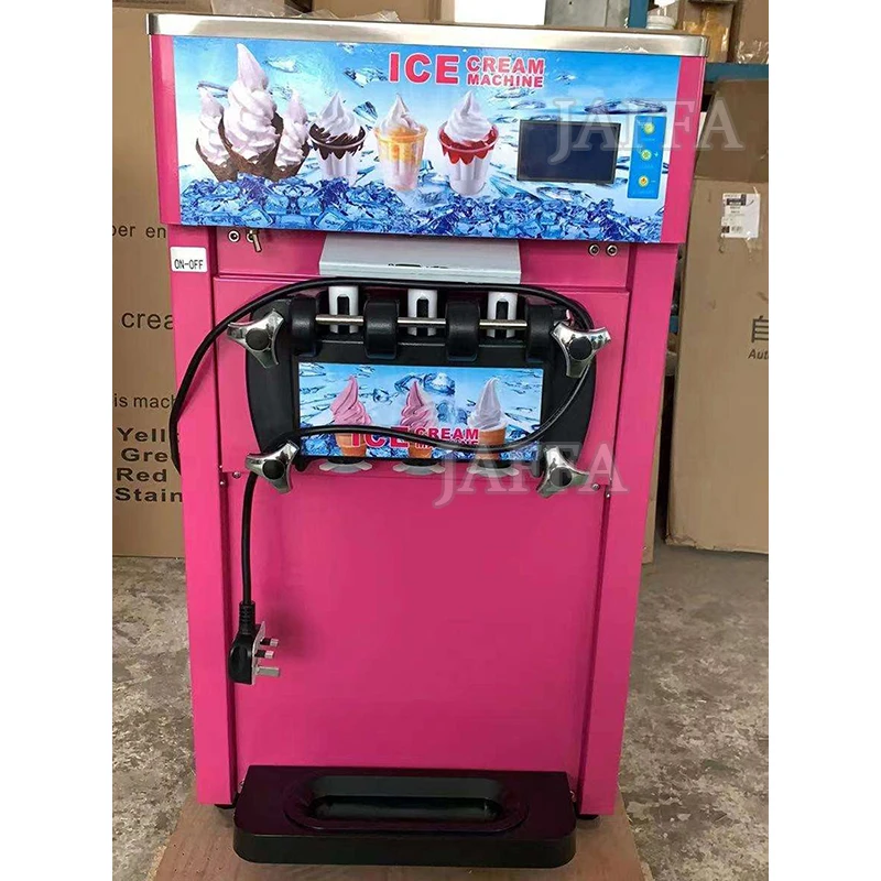 Commercial Automatic Tabletop Soft Ice Cream Maker Machine Economical Continuous Ice Cream Machine