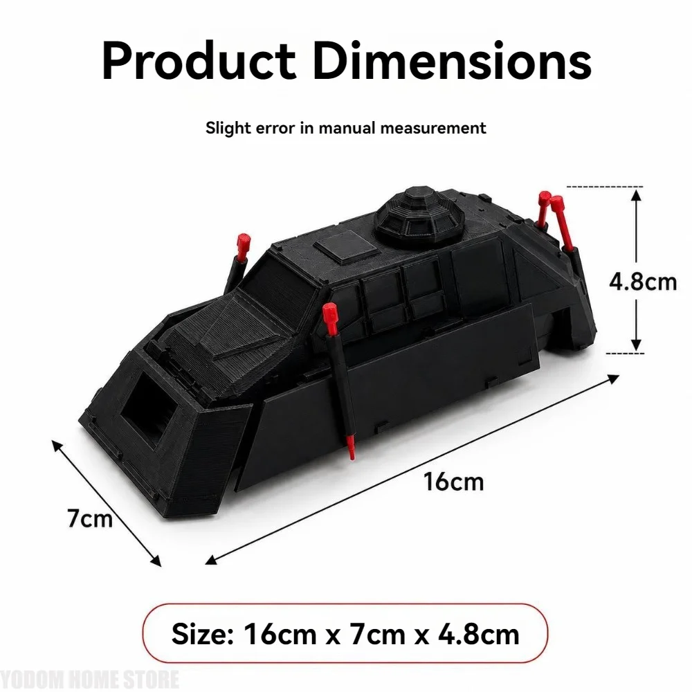 Modèle réduit statique imprimé en 3D du véhicule intercepteur de tornades Tiv2, objet de collection, décoration de bureau, cadeau pour les passionnés de science