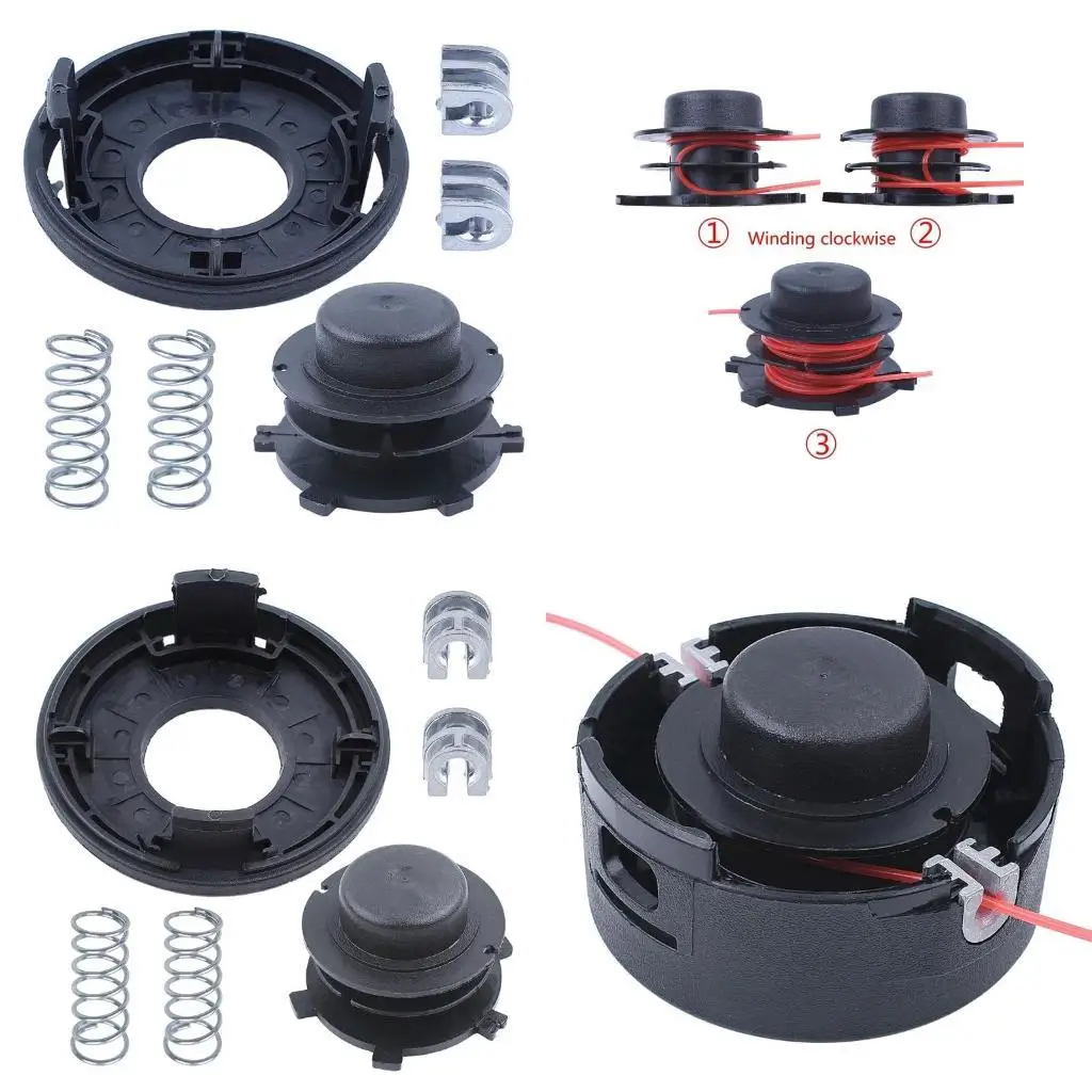 

652f для набора для головной катушки и крышки 6pcs для FS44 FS80 FS85 FS100 FS110 FS120 FS130 FS200 с пружинной линией Feed Dura