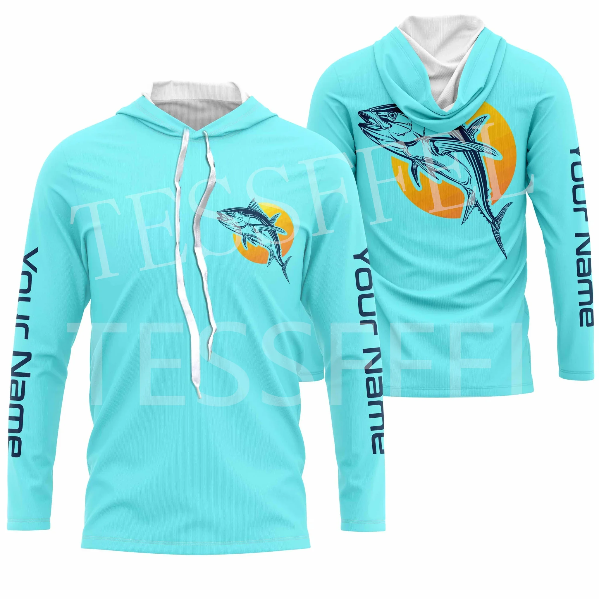 

Custom Name Tuna Mahi Fishing Fisher Camo Tattoo Tracksuit Long Sleeves 3DPrint Pullover Harajuku Jacket Casual Funny Hoodies 50