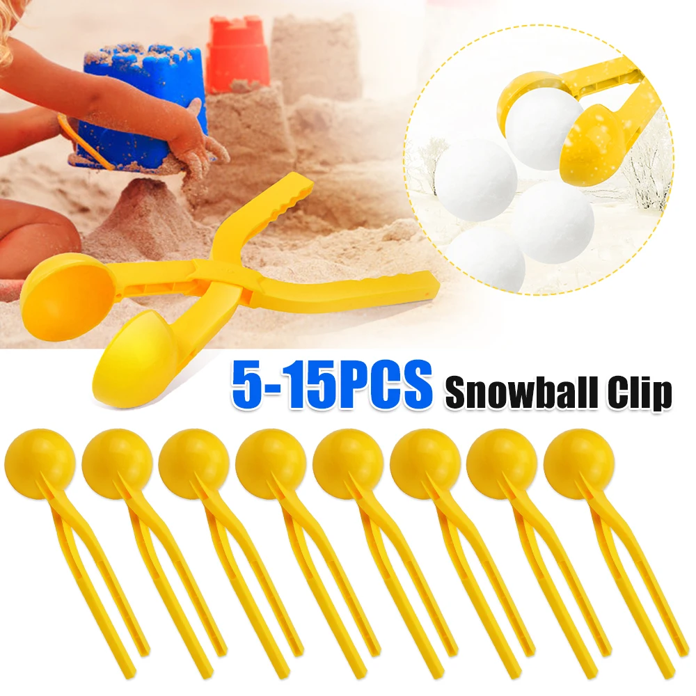 صانع كرة الثلج المستديرة للأطفال، قالب مشبك صغير من كرة الثلج، لعبة كرة الثلج على الشاطئ، لعبة كرة الثلج للأطفال في الشتاء في الهواء الطلق #2