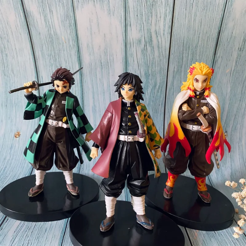 Anime Demon Slayer Action Figures Kimetsu No Yaiba Shinobu Nezuko PVC Dolls Model Collection Ornaments Japan Derivatives Toys view 3