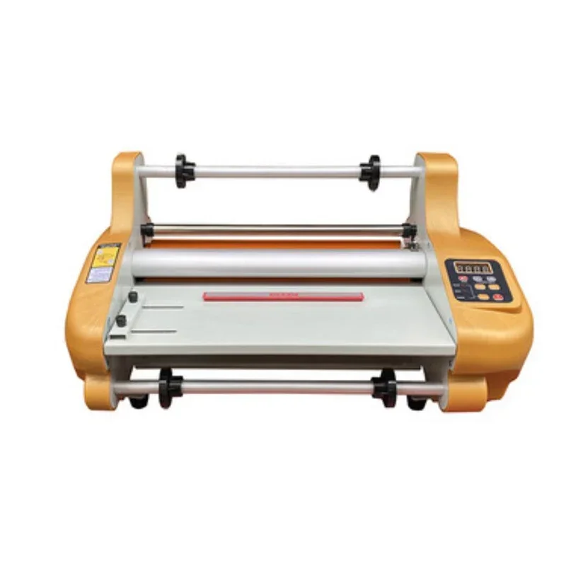 

Electric Laminating Machine Single-sided Double-sided Cold Hot 4-Roll Fast Preheating A3 Precoating Laminating Machine