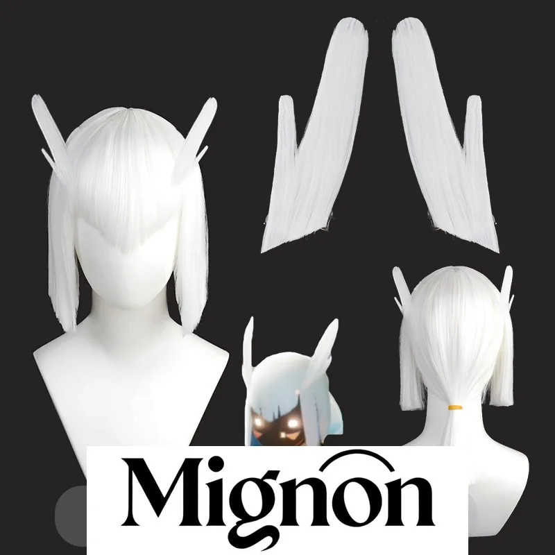 Sky: Children of the Light cosplay wig white with feather ears Halloween gift