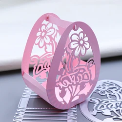2025 New 3D Easter Eggs Metal Cutting Dies for Scrapbooking DIY Manual Album Production Tool Carbon Steel Die Cuts