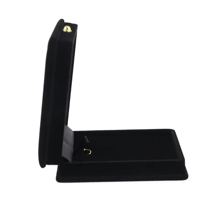 Black Velvet Necklace Gift Box Travel Storage Display for Case Pendant Trinket Gift Box for Case for Women Girl Jewelry
