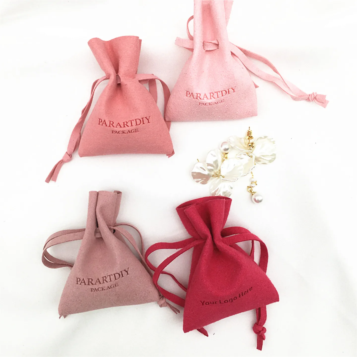 50 microfiber personalized color logo drawstring bags custom bags jewelry bags necklace bags packaging bags