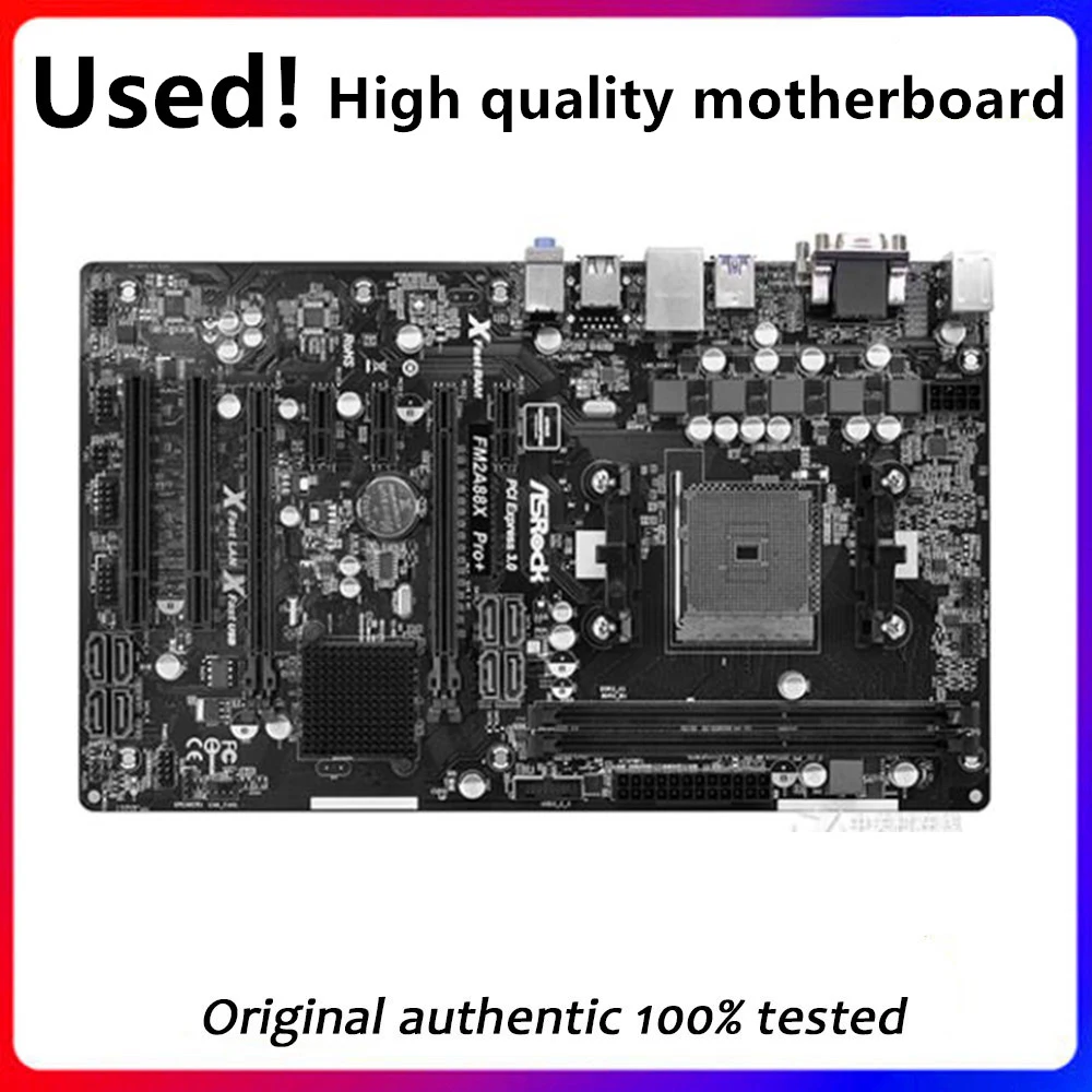 

For ASRock FM2A88X Pro+ Motherboard Socket FM2 FM2+ DDR3 For AMD A88X Original Desktop Mainboard SATA III Used Mainboard