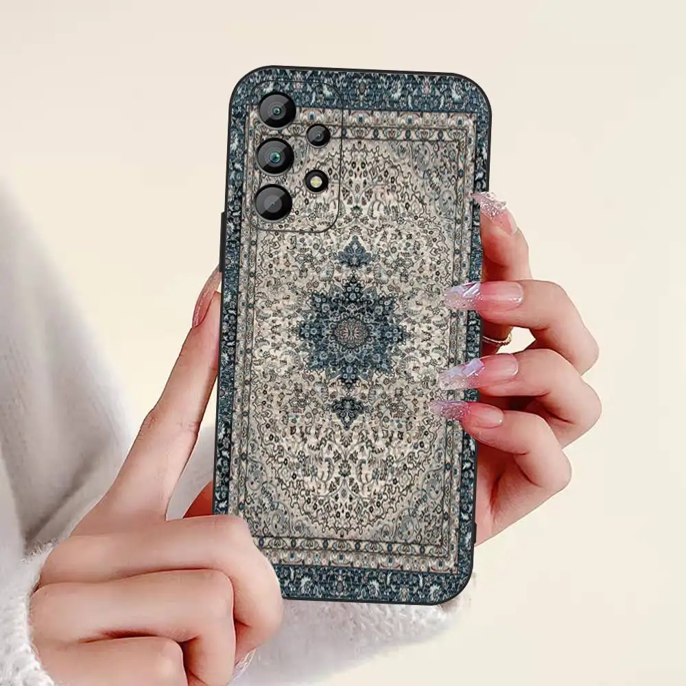 السجاد الفارسي الأزهار نمط قضية الهاتف لسامسونج A 52 53 21 12 71 32 13 31 51 70 40 72 73 22 42 50 30 20 21 قذيفة