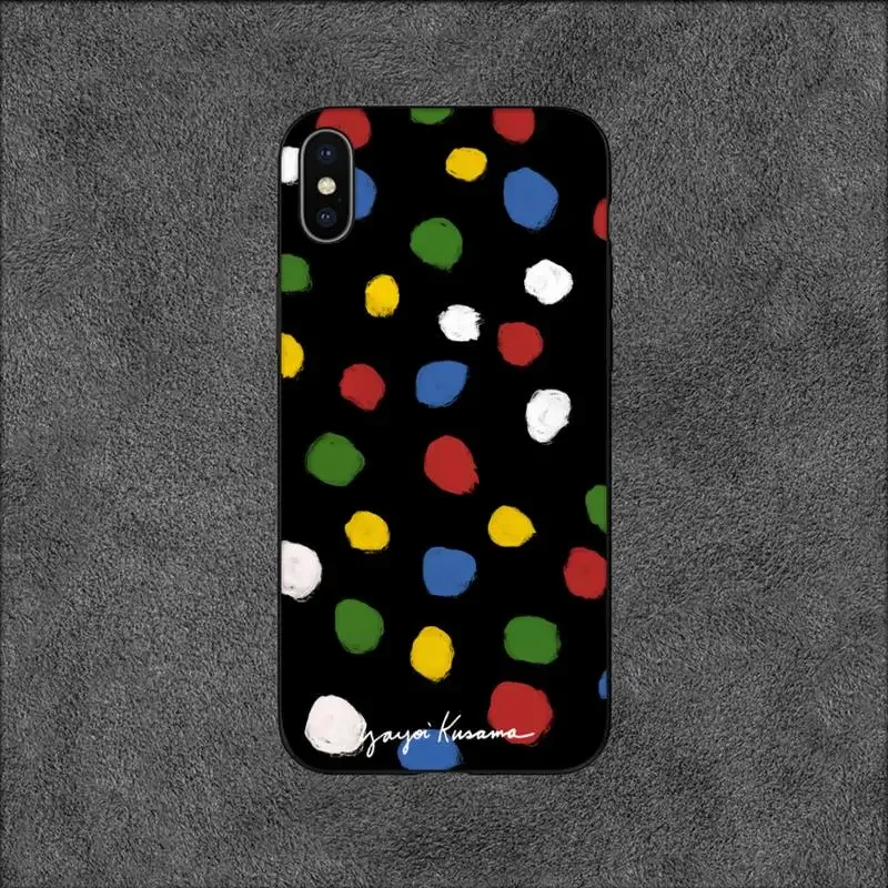 Yayoi Kusama Art Phone Case For iPhone 11 12 Mini 13 14 Pro XS Max X 8 7 6s Plus 5 SE XR Shell